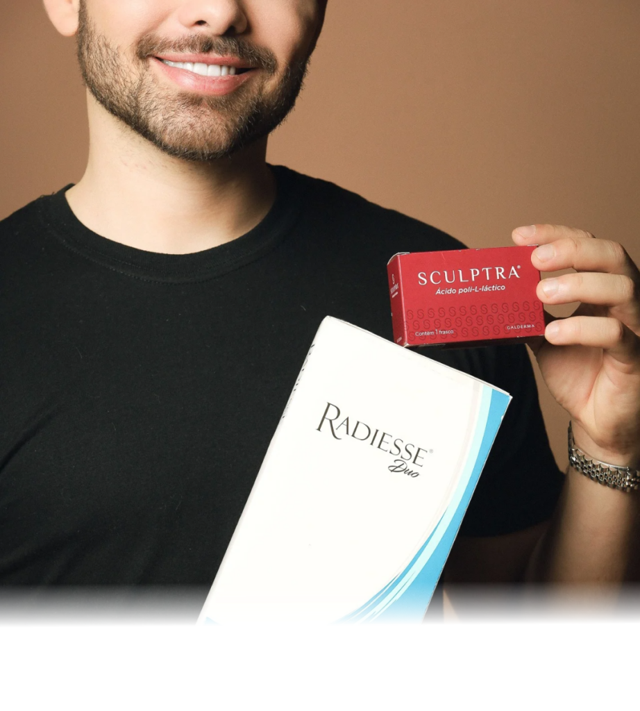 Dr. Thiago Caetano Dermatologista uberlandia Bioestimuladores de Colágeno (Radiesse®, Sculptra®)